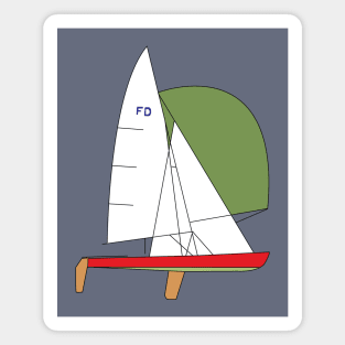 Flying Dutchman Sailboat Magnet